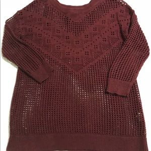 ✨Burgundy Laced sweater✨